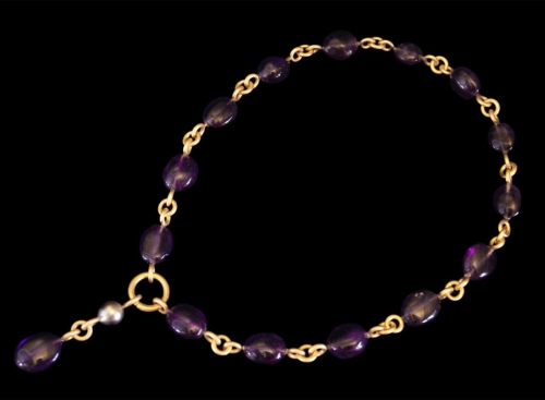 Necklace, Style and Love Forever, 17" Amethyst