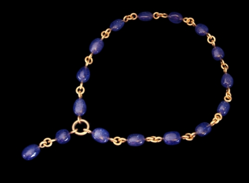 Tanzanite and Chain Style & Love Necklace