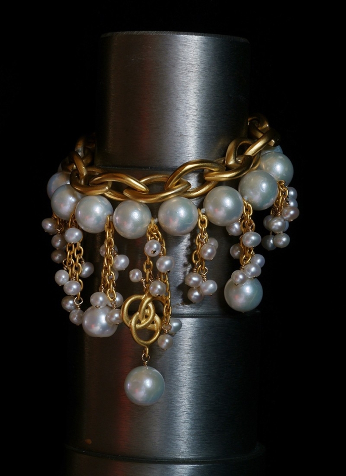 White OhLaLa and Marquise bracelet
