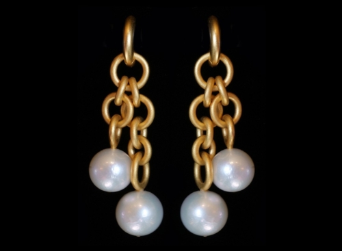 #4 Earrings, Hoops, Style and Love Forever, Cultured Freshwater Pearls