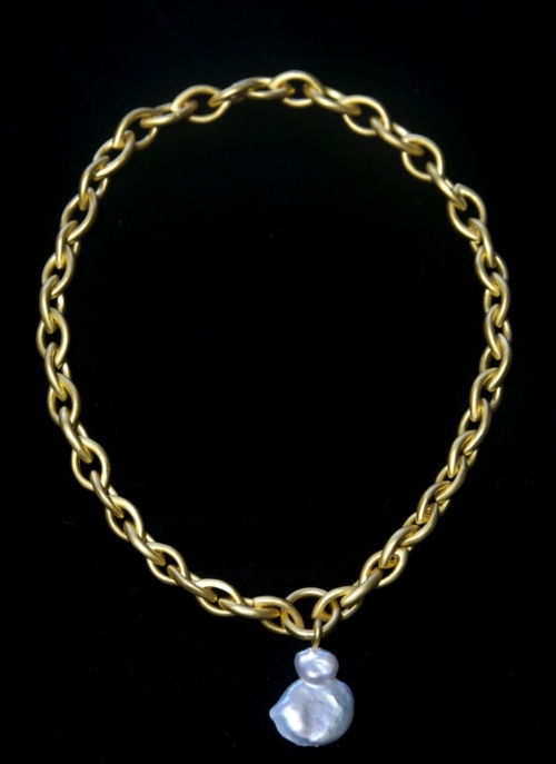 Marquise Link Necklace 17"