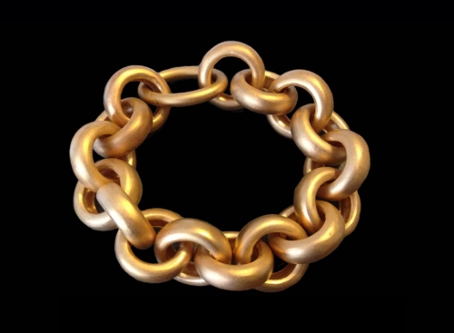 Bracelet, Bold Round Chain Link