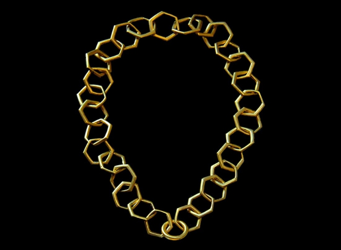 Necklace, Hexagonal Link Chain