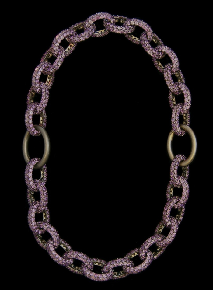 Bracelets, 2 pave 7" Endless Diversity Elements Linked Together = Necklace